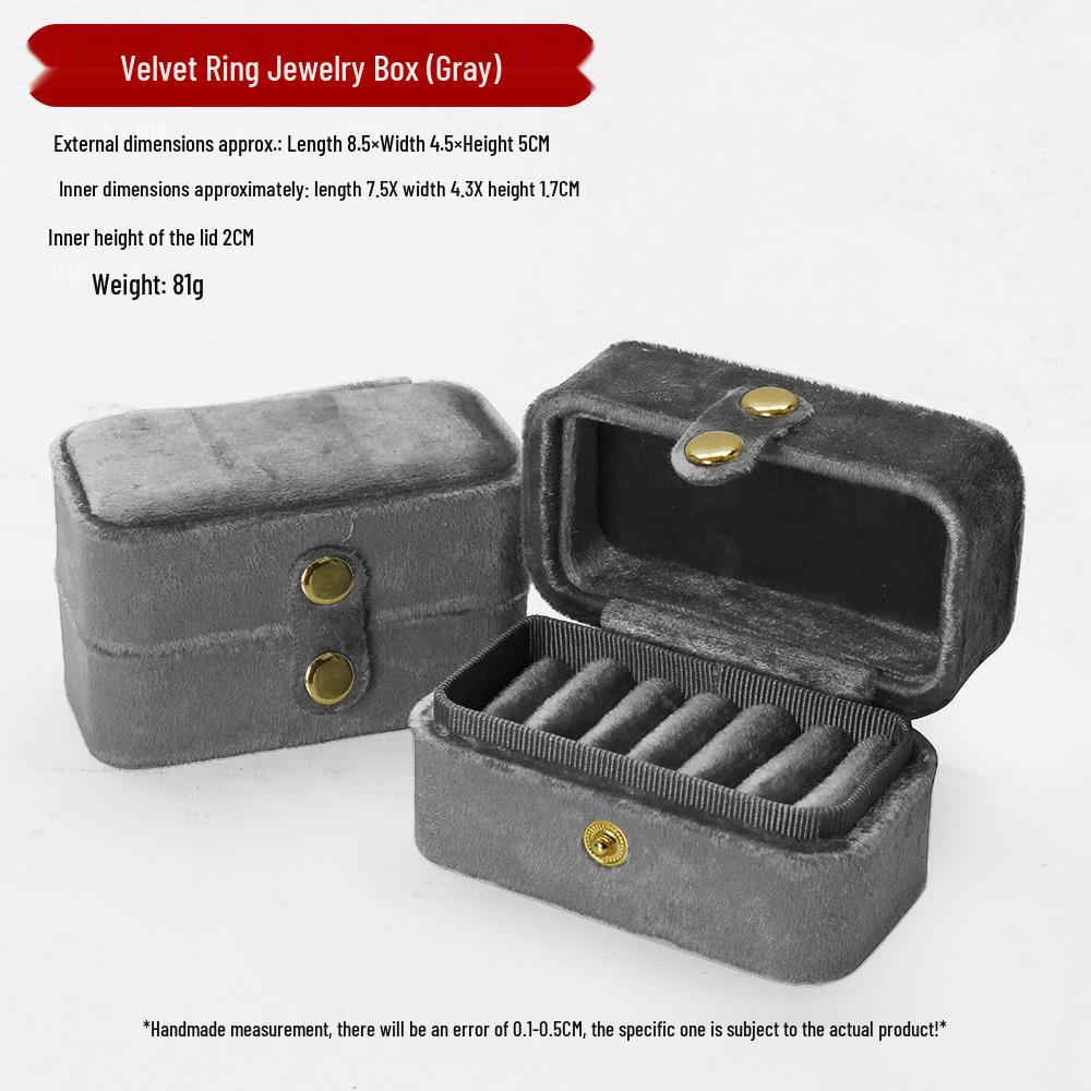 

Розовая бархатная шкатулка для хранения ювелирных изделий с несколькими отделениями для колец и серег
