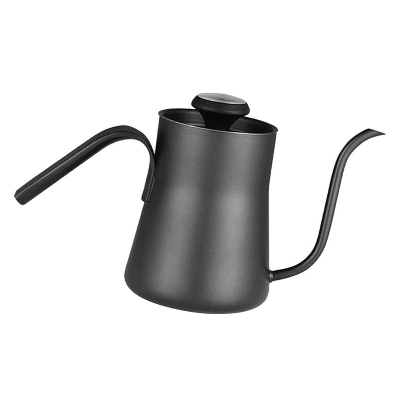 550 ml stainless steel drip kettle with goose neck thermometer pour rust-proof coffee pot coffee pot | Coffee Pots