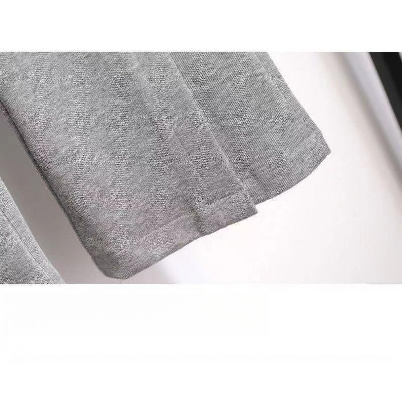 Nový jarní a podzimní outfit Bunda s dlouhým rukávem Mikina Široké kalhoty s vysokým pasem Ležérní Sportovní Móda Dvoudílná dámská sada