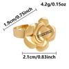 1/5 Stück Echtvergoldeter Cabochon-Ring Rund Oval Leere Tablettbasis Edelstahlringe Für Damen Herren Handgefertigte Emaille-Accessoires