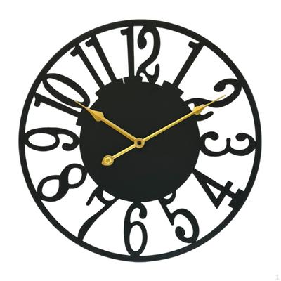 Wall Clock Decorative 16 Inch Compact Classic Easy To Install Round Silent for Office Home