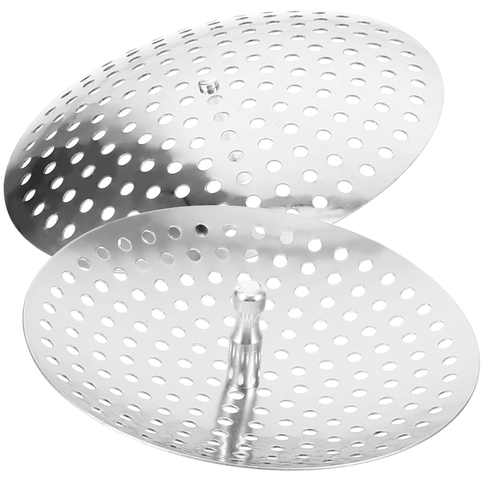 

2 шт. фильтр для раковины, слив, кухонная корзина, фильтр, сетчатый фильтр, улавливатели волос, фильтры для серебристого металла 8.00X8.00X1.60CM серебряный