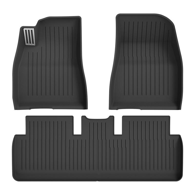Eco-Friendly TPE Molded Pedal-Style Floor Mats for 2023 Tesla Model 3 Refresh