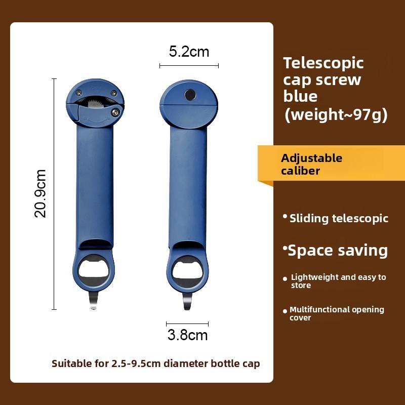 Multifunctional Stainless Steel Can Bottle Opener with Magnetic Cap Catcher Easy Grip Lid Remover Tool---
