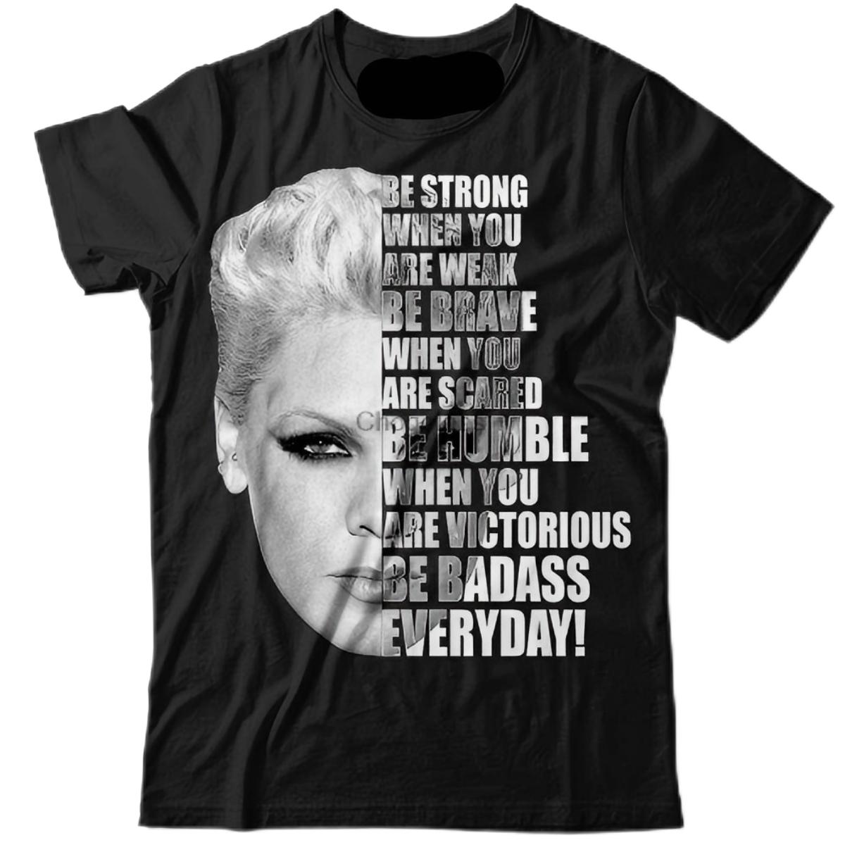 P!nk Be Strong Motivational Quote T-Shirt XXL чёрный