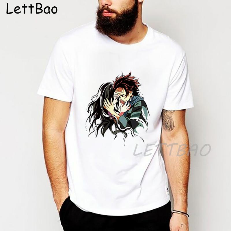 Demon Slayer T Shirt Men Japanese Anime Tshirt Kimetsu No Yaiba T Shirt Kawaii