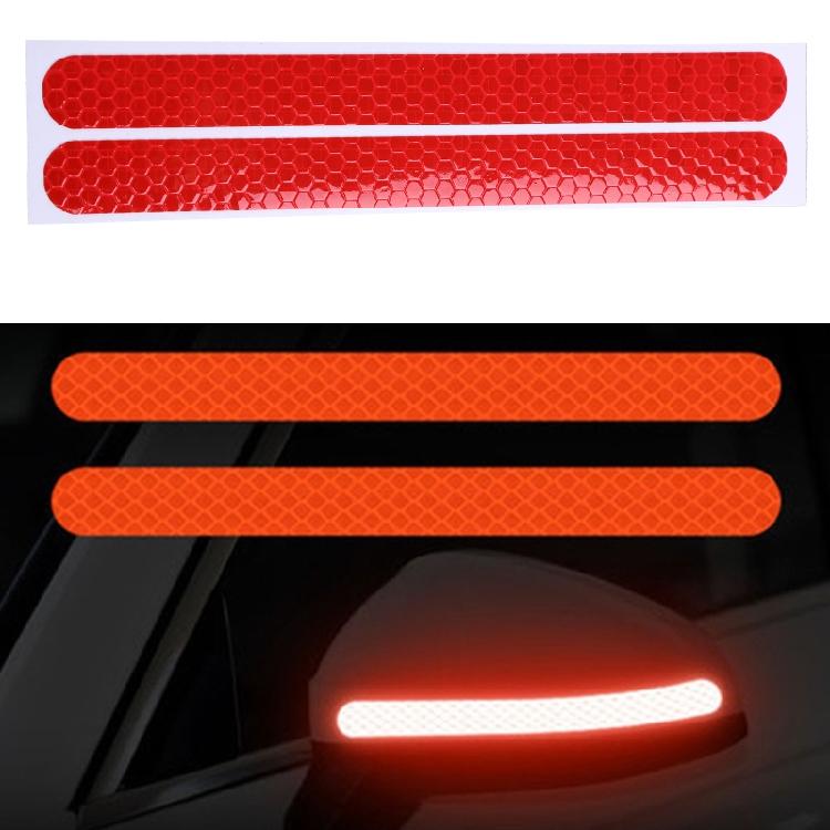 2Pcs/Set Waterproof Self Adhesive Car Reflector Stickers Collision Avoidance