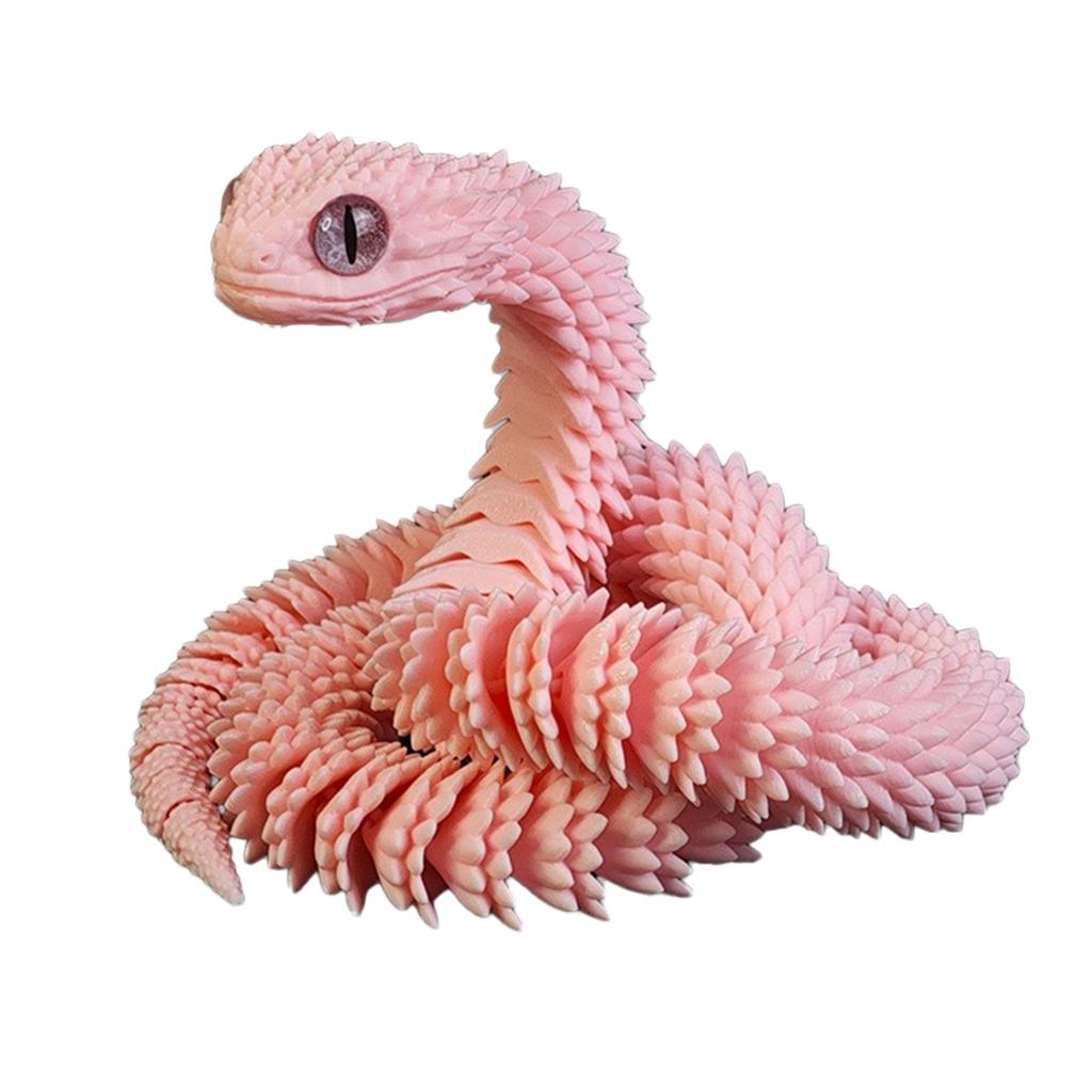Flexible 60cm Snake Toy Model Realistic Design with Textured Body Soft Material for Educational and Recreational Use