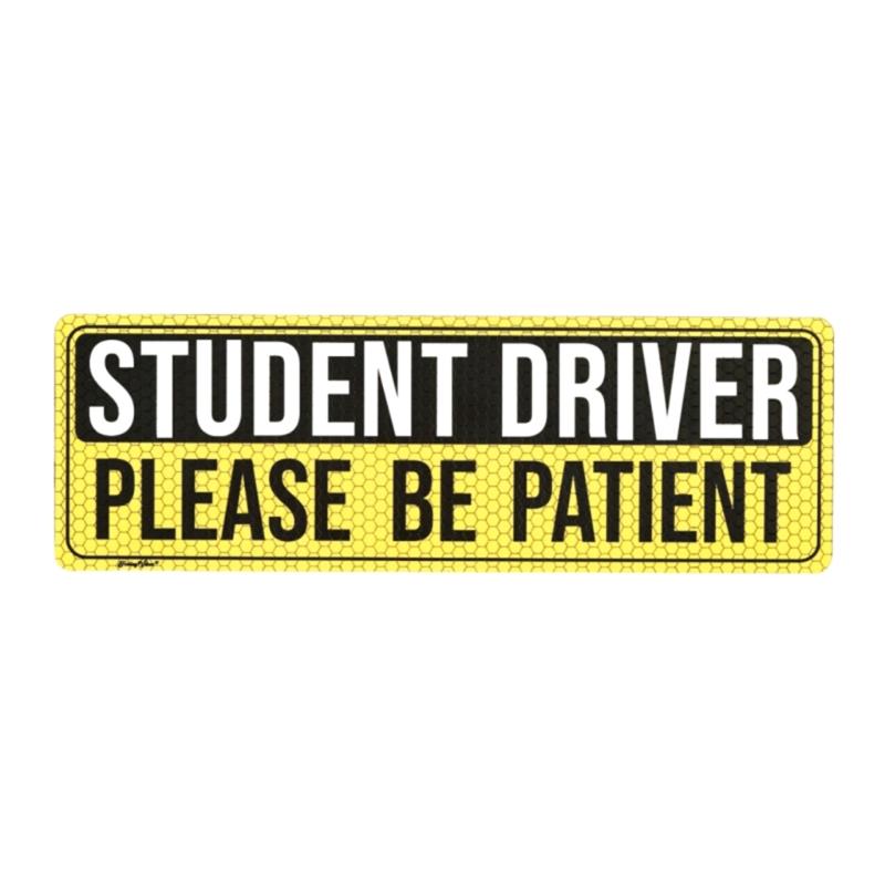 

High Visibility Magnetic Car Sticker Exterior Accessories for Beginner Drivers PVC Construction Fit Any Vehicle Type 1