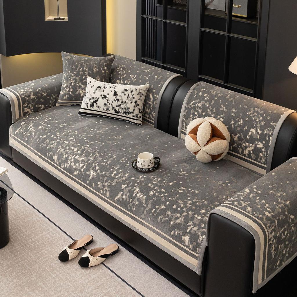 Chenier Sofa Cushion New  Light Luxury Seat Cushion Four Seasons Universal Non-Slip Leather Sofa Cover Backrest Cover Cloth Towel
