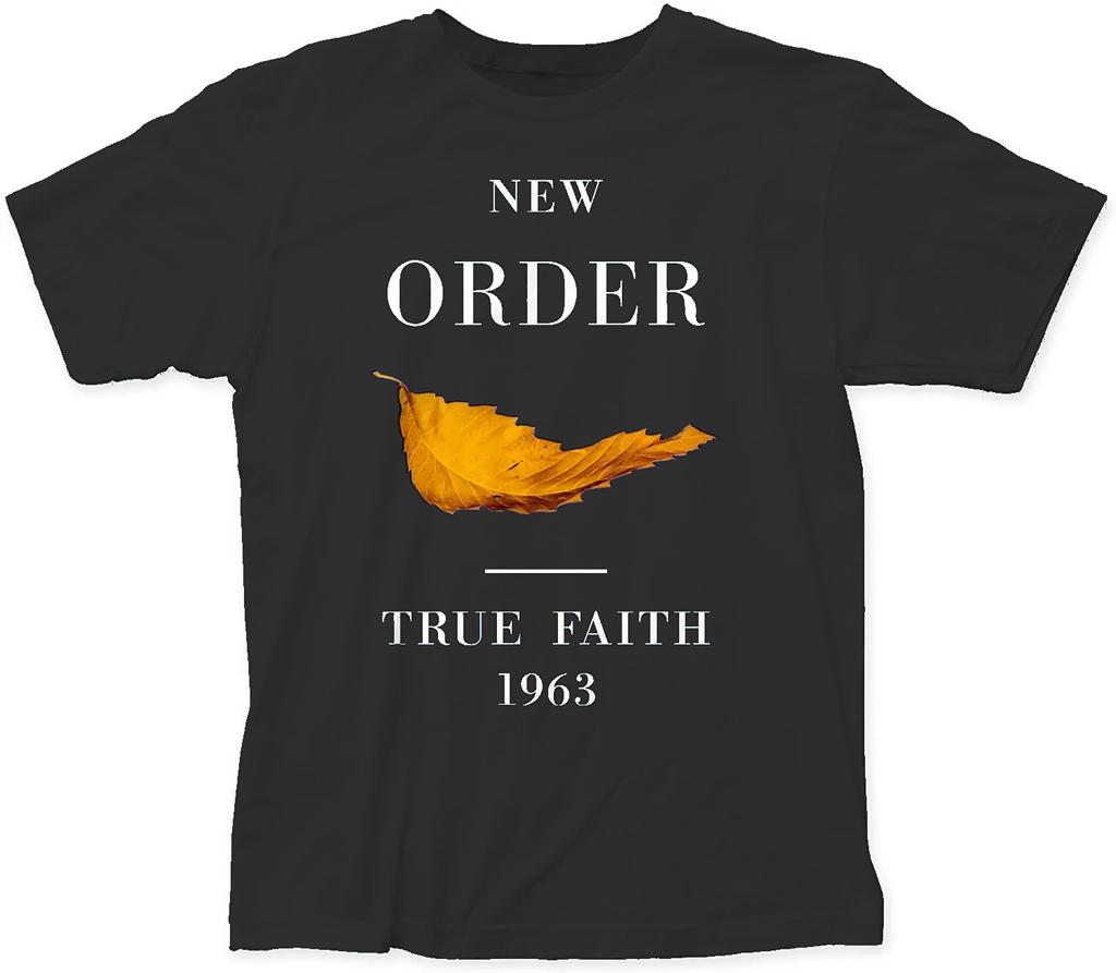 New Order True Faith 1963 leaf graphic T-Shirt