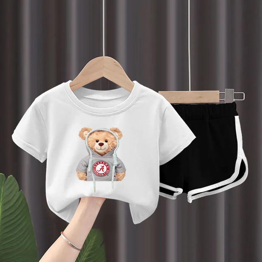 

Детский костюм Спортивный набор Для девочек Шорты Комплект из двух частей