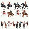 8Pcs Western Cowboy and Horse Figurines for Kids and Toddlers for Farm Or Home Decoration