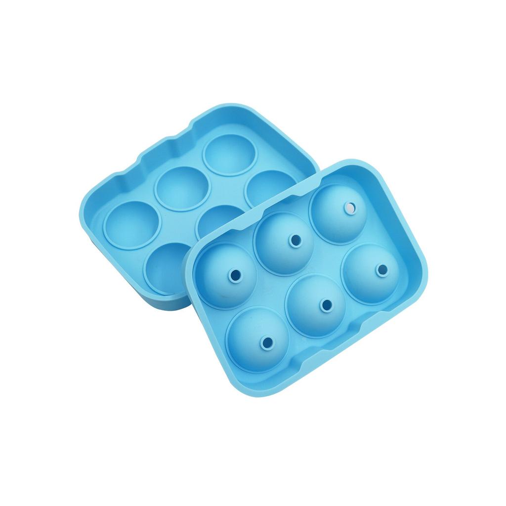 Ice Cube Trays Silicone Sphere Ball Maker with Lid for Whiskey and Cocktails Bourbon Reusable and BPA Free