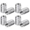 Serrated Aluminum Valve Caps, 4-Pack - Silver