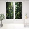 Dinosaur Window Curtains Jurassic Dino Boys Kids Girls Animals Nature Wild Forest Leaf Cute Teen Room Drapes Curtain Made Of Polyester With Rod Pocket