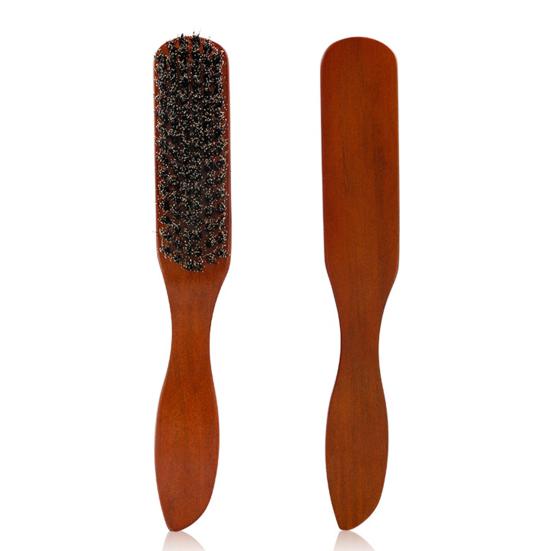 Szczotka do włosów z włosia dzika Krótkie Długie Cienkie Grube Proste Kręcone Włosy Mokre Suche Grzebień z Ergonomicznym Uchwytem Męska Szczotka do Stylizacji Włosów na Olej Głowy Wąsów Brody