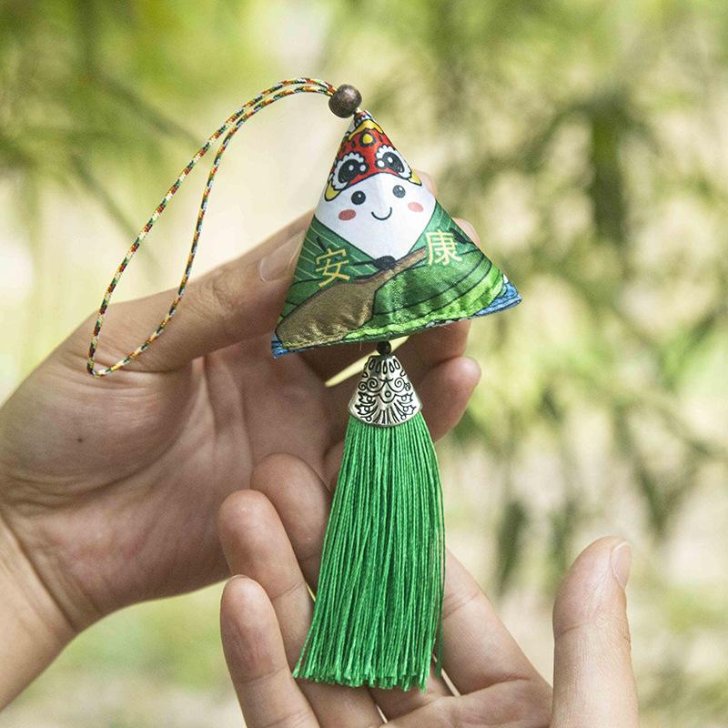 

Фестиваль лодок-драконов Zongzi Саше Портативный Iye Полынь Мешок от комаров Подарочная коробка Подвеска Мультфильм Саше 6*6