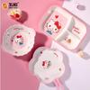 Für Sanrio Hello Kitty Kindergeschirr Verbrühschutz Essteller BPA-frei Baby-Essschale Melamin Lebensmittelqualität Teller Tasse Löffel