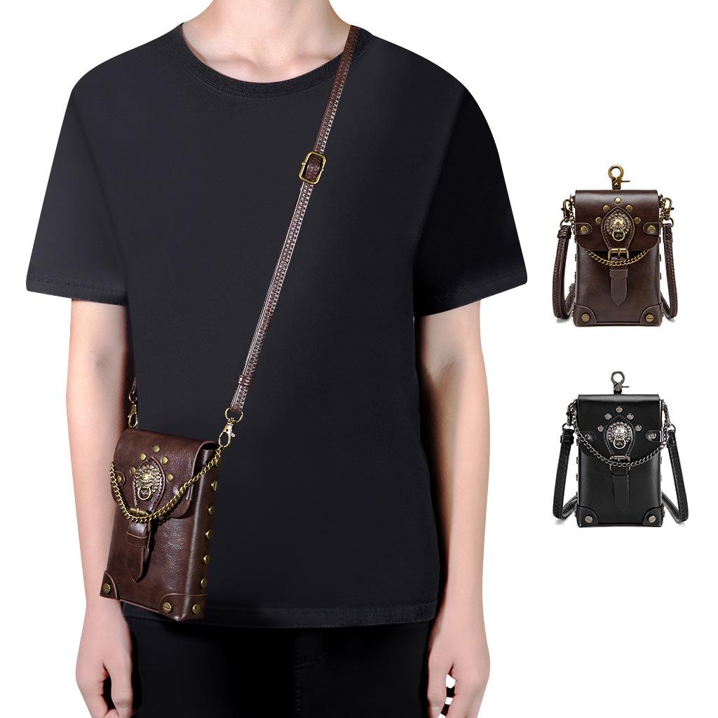 Hot Selling Punk Retro Style Small Square Bag Versatile Women's Shoulder Crossbody Bag MINI Loose Change Shoulder Bag