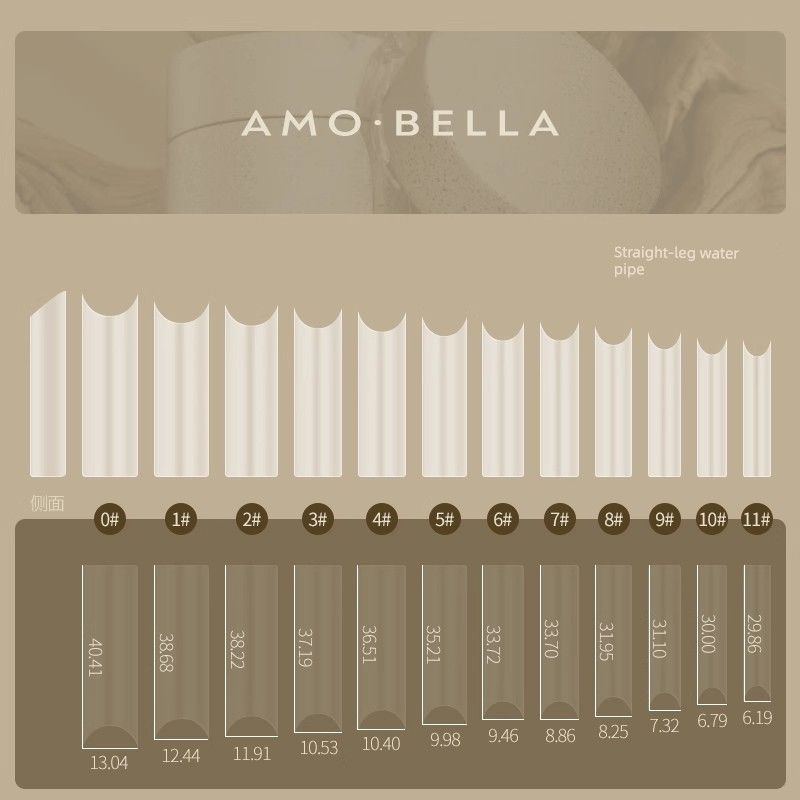 

AMO & Bella Преподаватель Совместное Имя Накладные Ногти Ультратонкие Бесшовные Не требующие Полировки Быстросохнущие Накладные Ногти Наклейки для Ногтей Straight-leg water pipe type