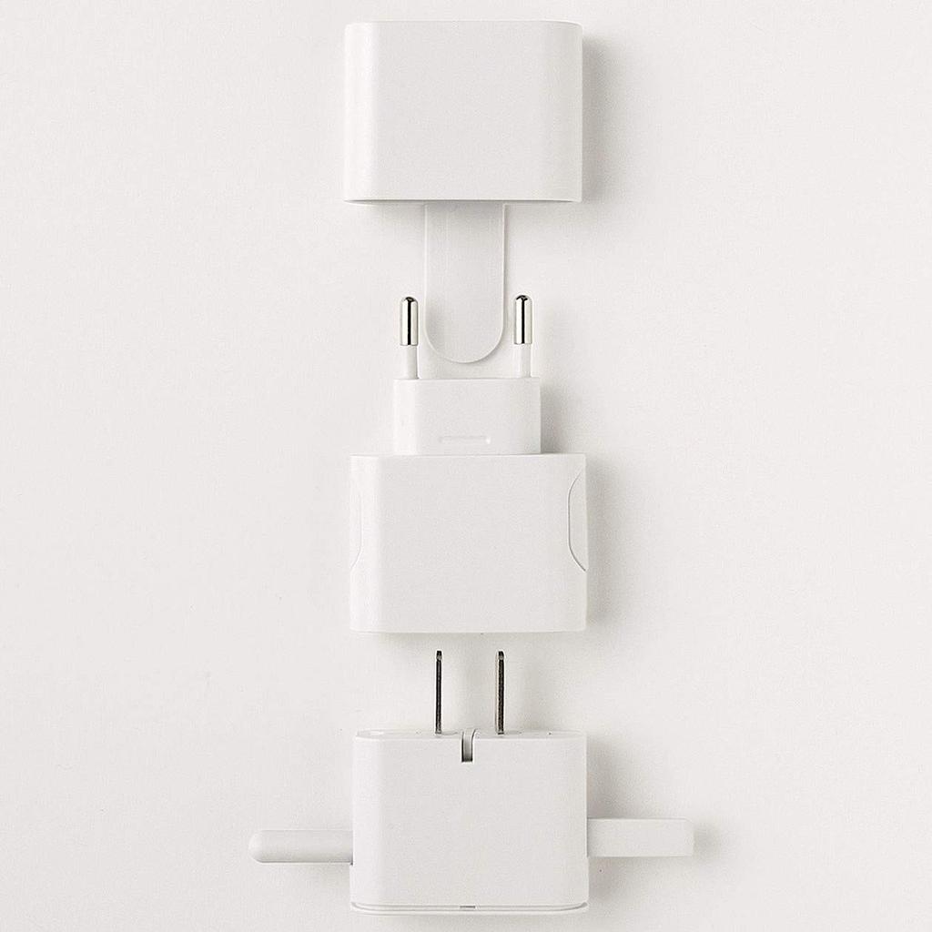 MUJI Travel Plug 18365739 Adapter, White,