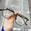 Vintage Square Frame Ladies Myopia Glasses Fashion Trendy Blue Light Blocking Minus Eyewear Finished Prescription Near Sight