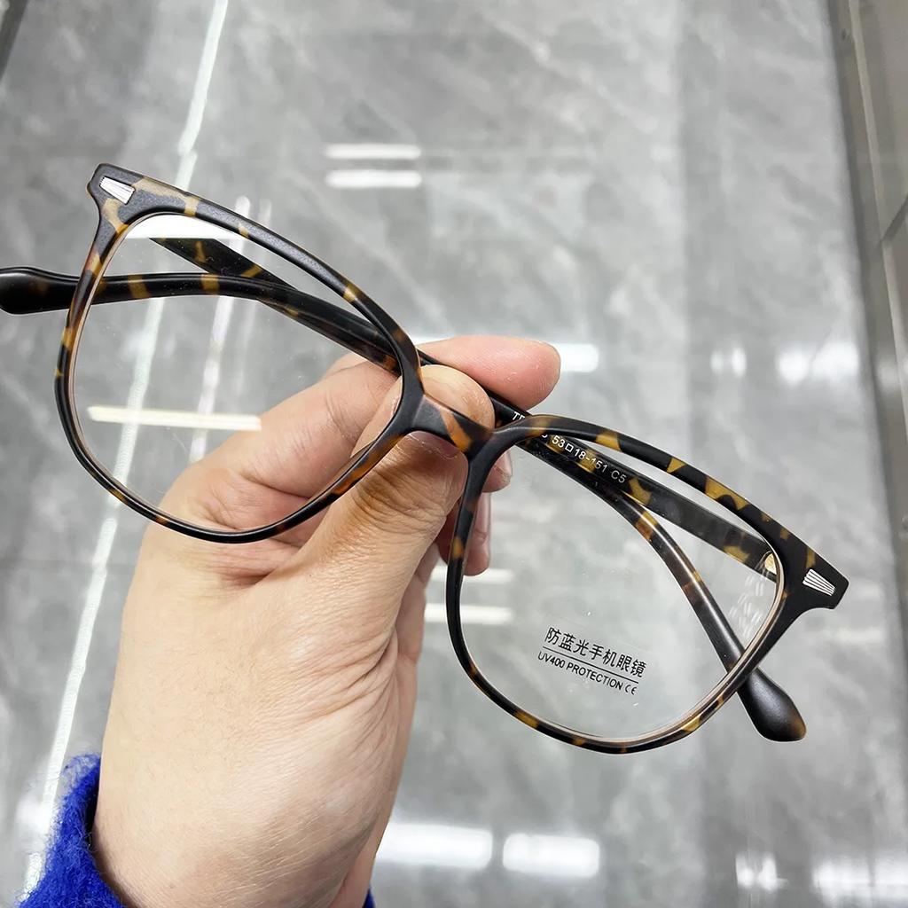 Vintage Square Frame Ladies Myopia Glasses Fashion Trendy Blue Light Blocking Minus Eyewear Finished Prescription Near Sight