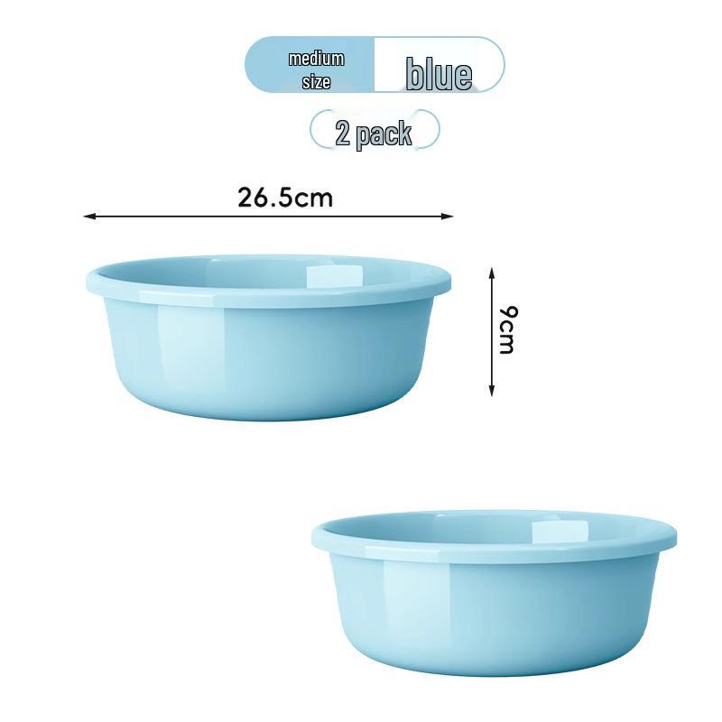 Large Durable Multi-Purpose Plastic Wash Basin for Dorms and Babies