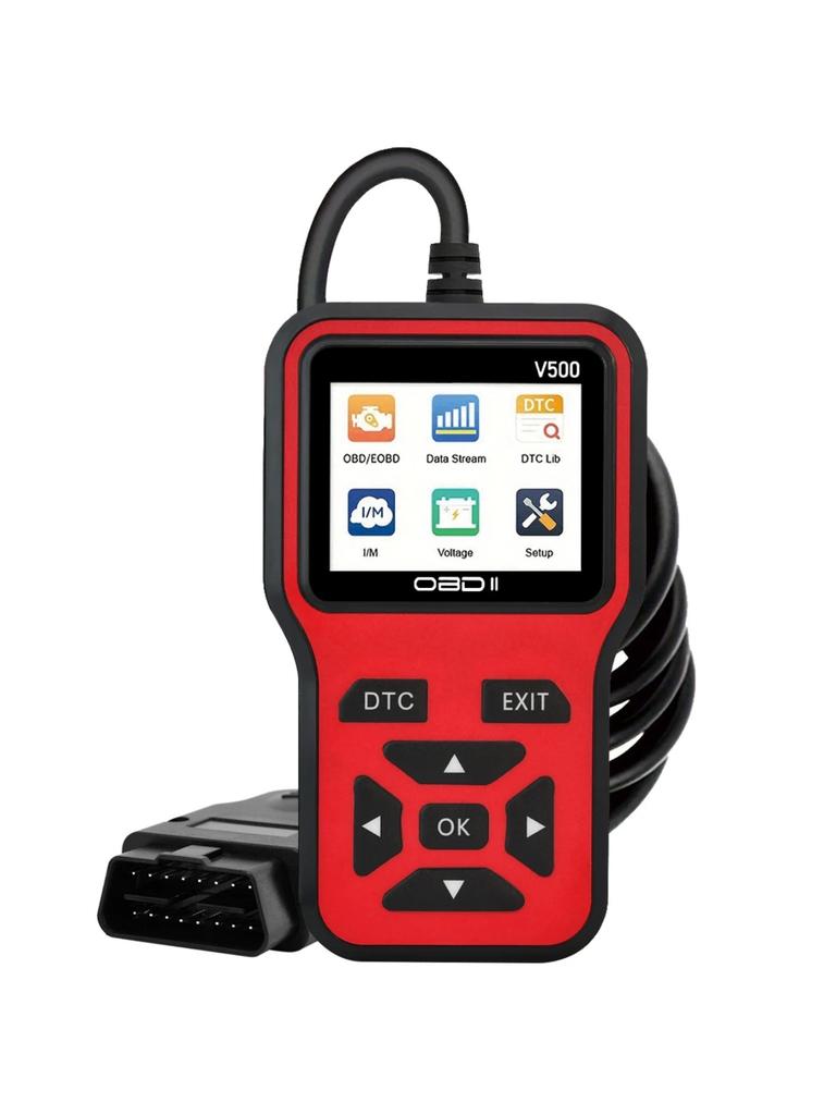 Car OBD2 Scanner Diagnostic Tool Code Reader, Car Voltage Tester Engine Fault Code Scanner, Charging Tester Diagnostic Tool V500