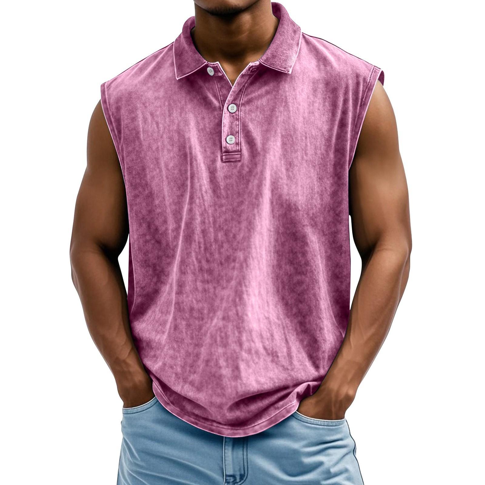 Мужской летний цветной спортивный жилет на пуговицах с лацканами, мужской спортивный повседневный жилет XXXL