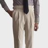 "Men's High-Waisted Corduroy Pants: Light Luxury Japanese Style, Versatile for Autumn/Winter"