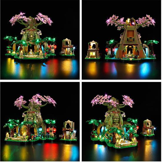 Kyglaring LED Lighting Kit for Lego The Legend of Zelda Great Deku Tree 2-in-1 Model Set, Compatible with Lego 77092,Lego Sets Not Included(Classic