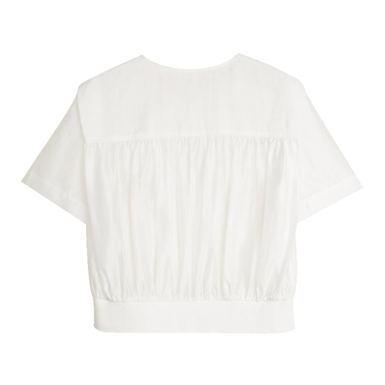 ELLE French Loose Casual Versatile Short Sleeve Shirt Women shirts EC51519