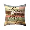 Elegant 18'' Vintage Letter Throw Pillow Case Cushion Cover For Sofa Home Office Decor