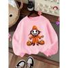 Kids Crewneck Sweatshirt, Halloween Cute Pumpkin Figure Print, Casual Tops for Fall & Winter
