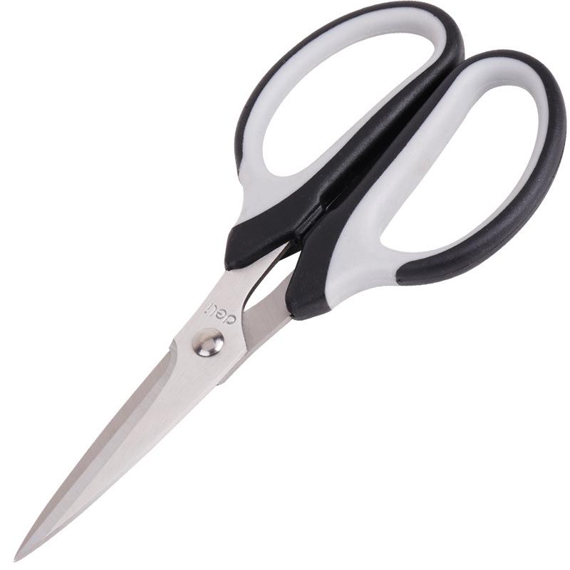 Deli 6018 Exquisite Stainless Steel 154mm Scissors for Household, Office, and Art Paper Cutting