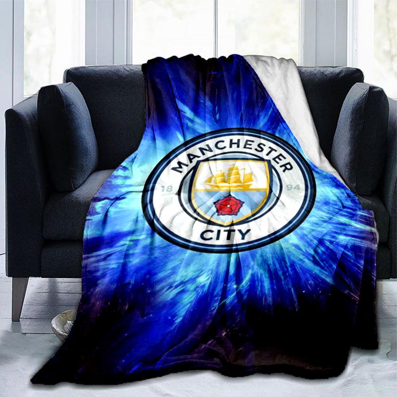 City Football Club Printed Throws Blanket Soft Flannel Blankets for Couch Bed Gifts for Men Women Picnic Blanket Christmas Gifts