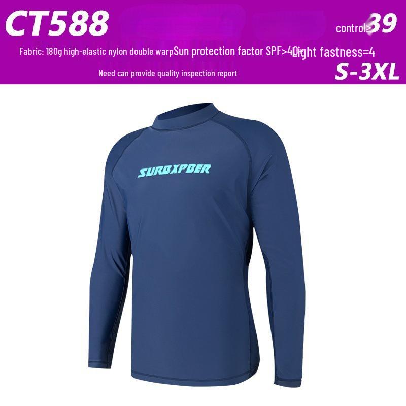 

Мужской большой размер быстросохнущий гидрокостюм с длинным рукавом черный для снорклинга и серфинга 3XL