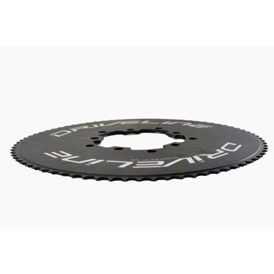 Driveline AL7075 Road Bike Bicycle TT Chainring BCD Black 75T, 110/130mm, #ST1496