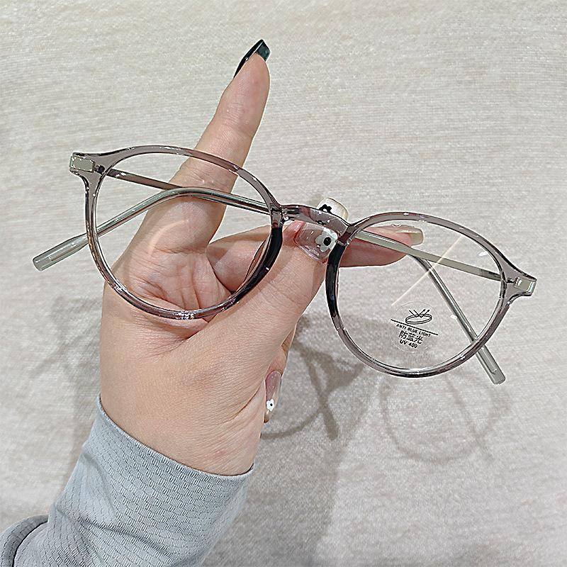 New Retro Ultra-light Round-framed Reading Glasses Anti-blue Light Fashionable Reading Glasses For Both Men And Women 5028