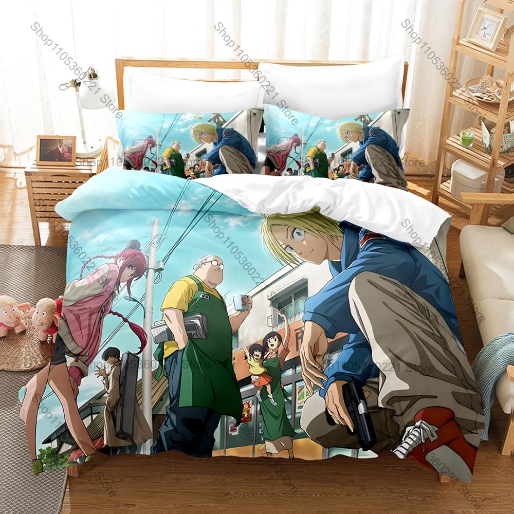 Sakamoto Days Bedding Set 3Pcs Cool Manga Figure Pattern Comfort Bed Linen For Anime & Manga Fans