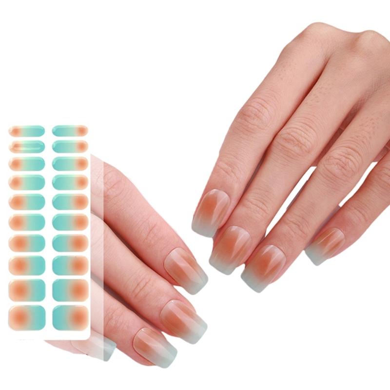 Semi Cured Gels Nail Strips Gels Nails Stickers Nails Polish Strips Light Required Gels Nail Wrap Nails Art Stickers