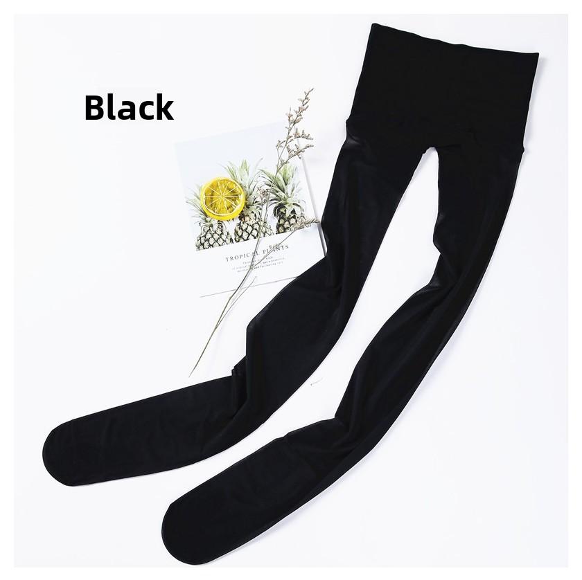 360 Seamless Ultra-Thin Snag-Proof Any-Clip Invisible Stockings 5D Nude Skin Color Beauty Slight Compression Slimming Nylon One size fits all чёрный