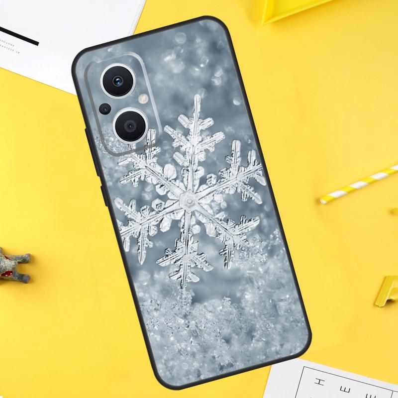 Christmas Snowflakes Case For OPPO Reno 7 Reno 10 Pro 4 5 6 8 Lite 8T 4Z 5Z OPPO Find X6 X5 Pro X2 X3 Neo Cover