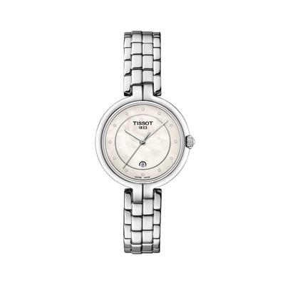 Tissot Flamingo Armbåndsur (Officielt Importeret) T0942101111601 Dame Hvid Urskive