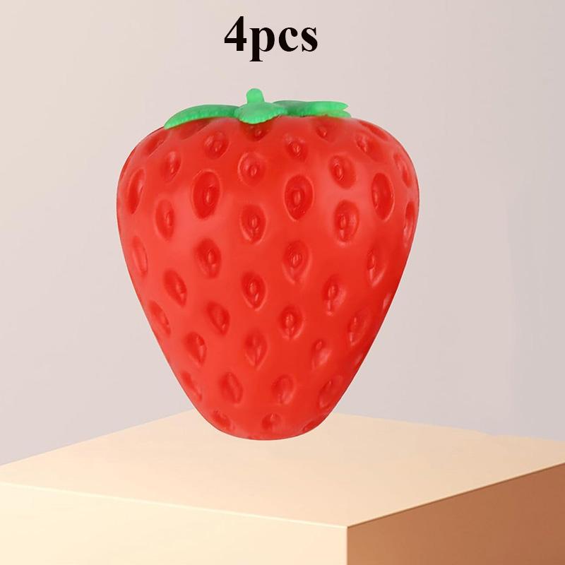 Handmade Strawberry Super Soft Squishy Toys Slow Rebound Anxiety Release Stress Relief Fidget Toy For Birthday Gift Party Favors