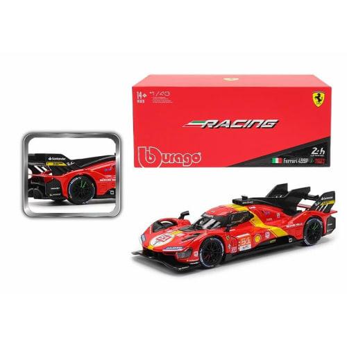 Bburago 1:43 499P LMH Diecast Car, 499P WEC Prototype Racing Car, Le Mans 24 Hours Winner Hypercar No. 51, Complete Model, Perfect for Gifts, Decorati