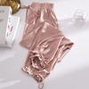 Ice Silk Summer Harem Pants: Thin, Loose-Fit, Cuffed, Anti-Mosquito Lantern Style