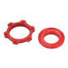 CANSUCC Bike Hub Disc Brake Center Lock Adapter Aluminum Alloy Center Lock Disc to 6 Pin Disc Adapter Red